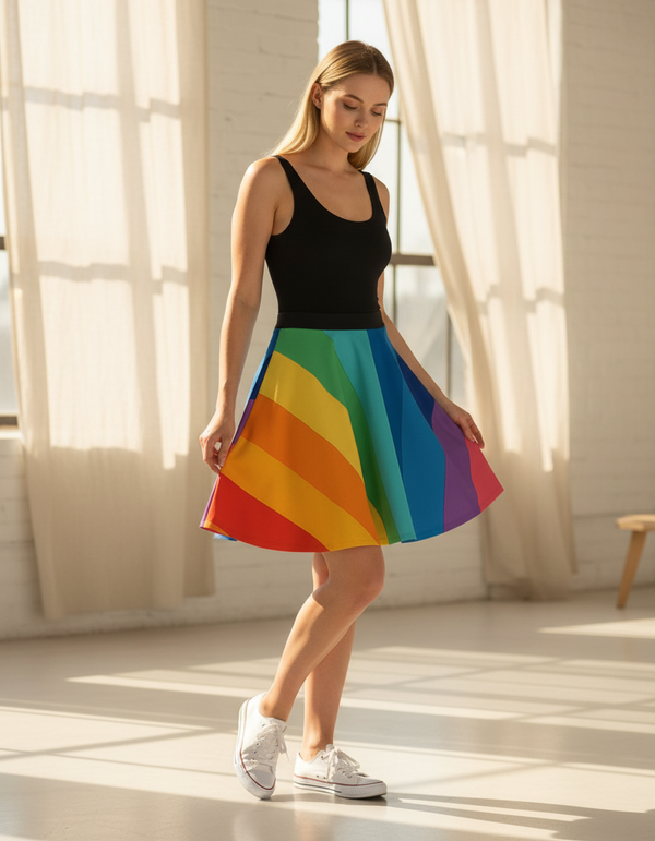 Stripe Collection skater skirts