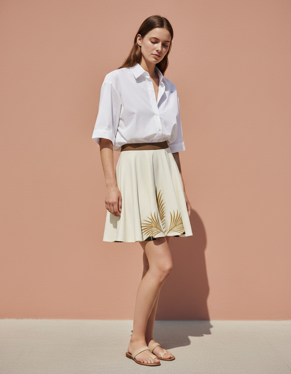Gilded Deco skater skirts