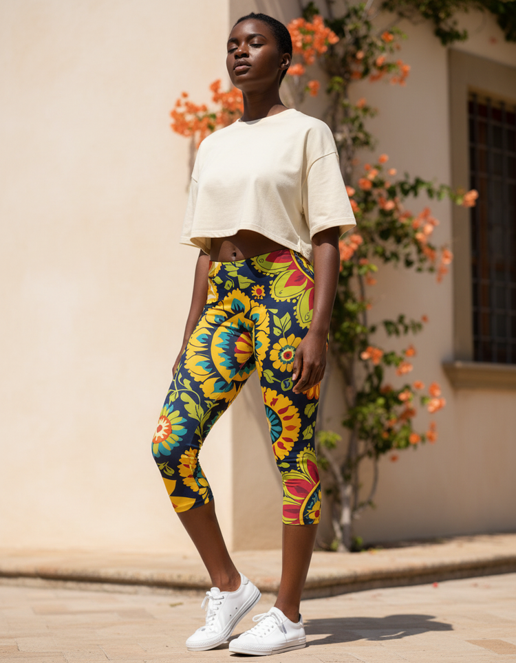 Women's Suzani Capri Leggings