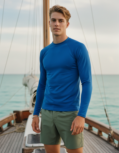 Men's Cobalt rash guard