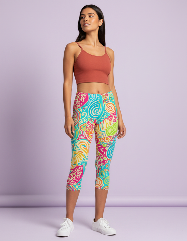 Guntur Capri Leggings Capri Leggings — Dripper