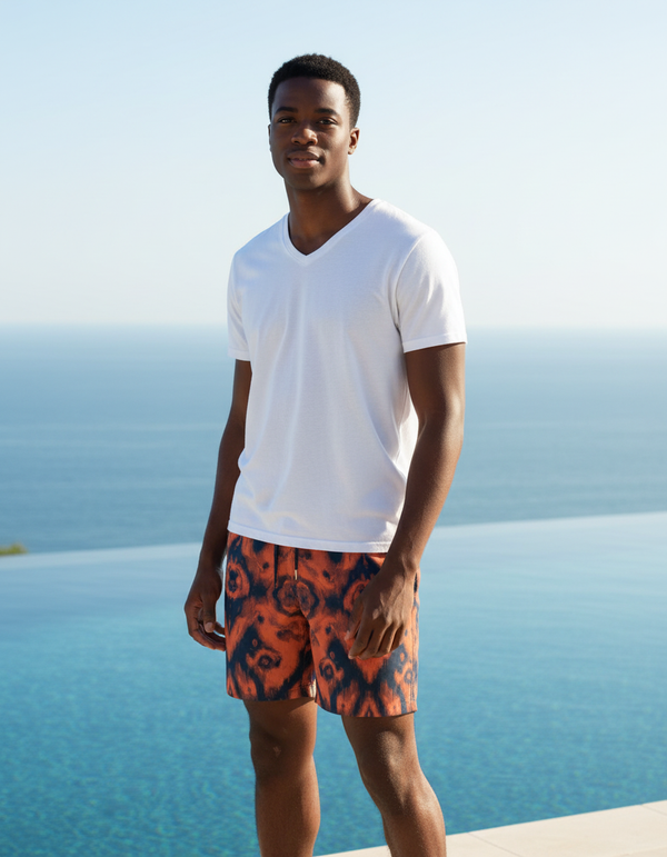 Ocean Twist Knot Swim Trunks