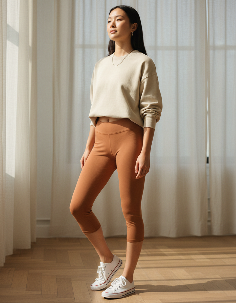 Ginger Leggings Capri Leggings — Dripper
