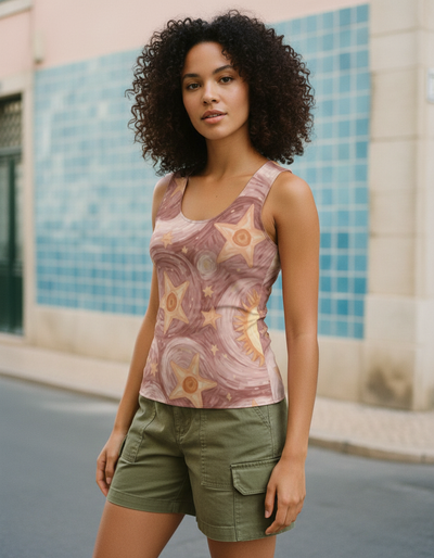 Women's Dusty Rose Nocturne Tank Top tank top