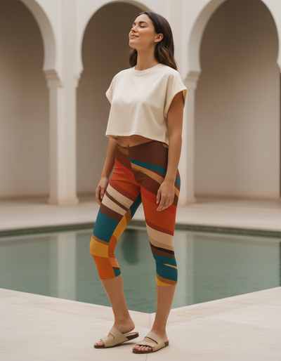 Amber Haze Capri Leggings capri leggings