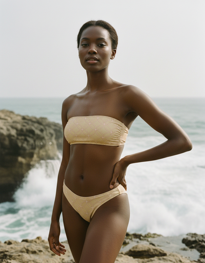 Burnt Sienna Aoi bandeau bikini