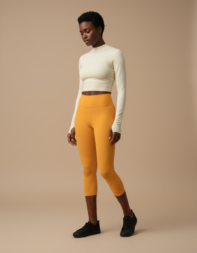 Mango Leggings Capri Yoga Leggings — Dripper