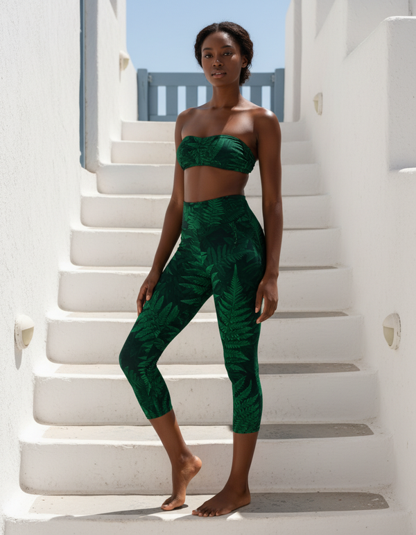 Emerald Capri Yoga Leggings bikini — Dripper