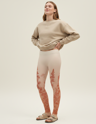 Burnt Sienna Bloom Leggings leggings