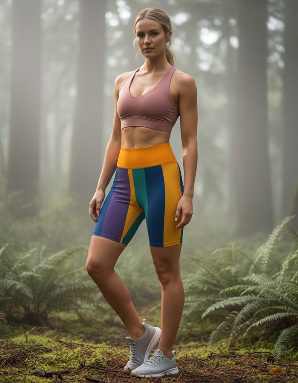 Yoga Shorts in Vibrance