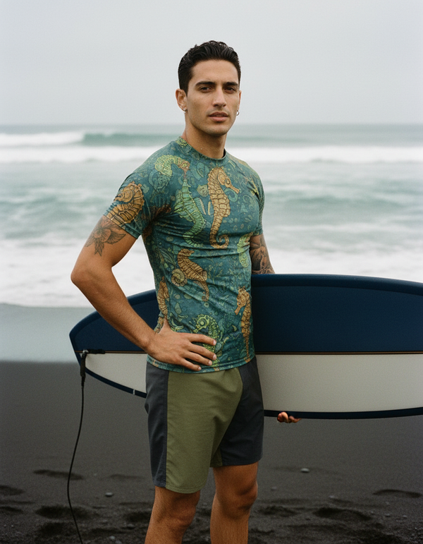 Men's Seahorse Rash Guard