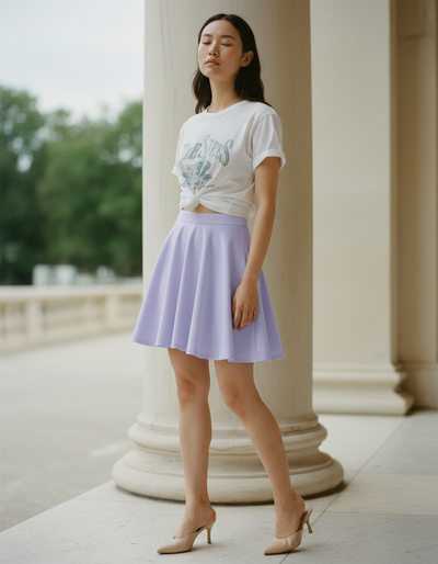 Periwinkle Skater Skirt skater skirt