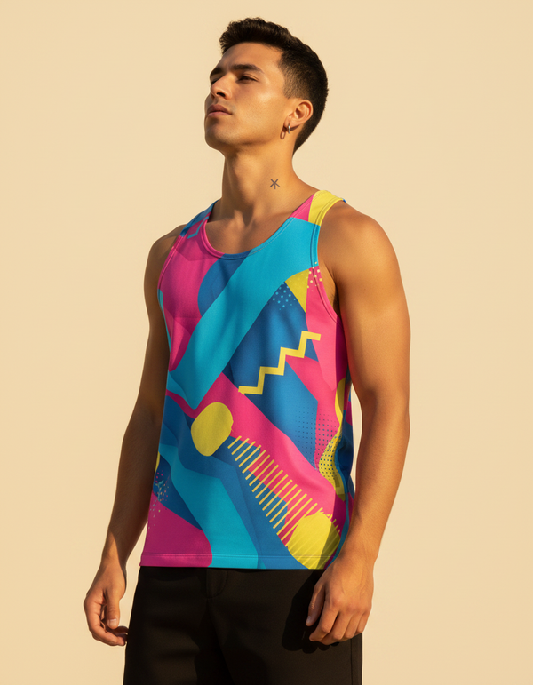 Men's Ziggurat tank tops