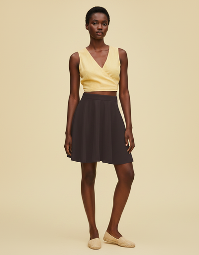Espresso Skater Skirt skater skirt