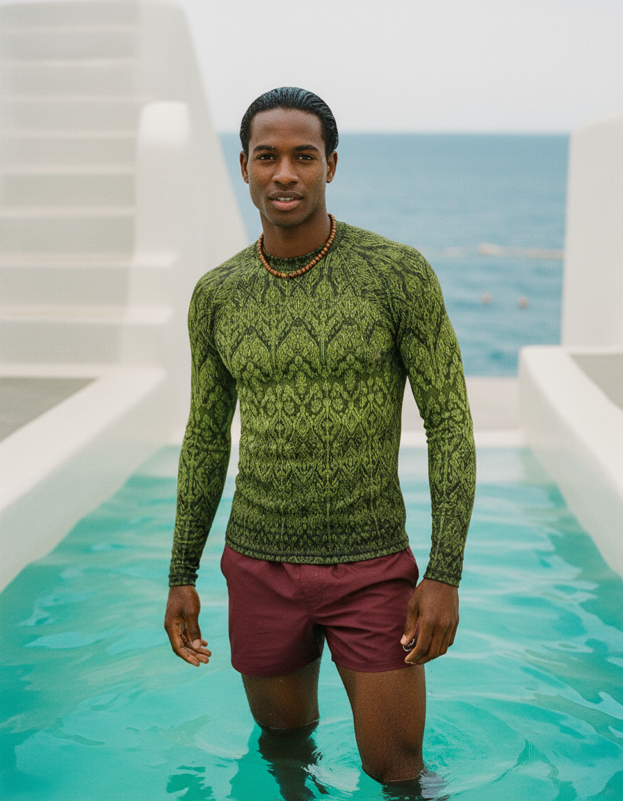 Men's Lime Siam men's rashguards