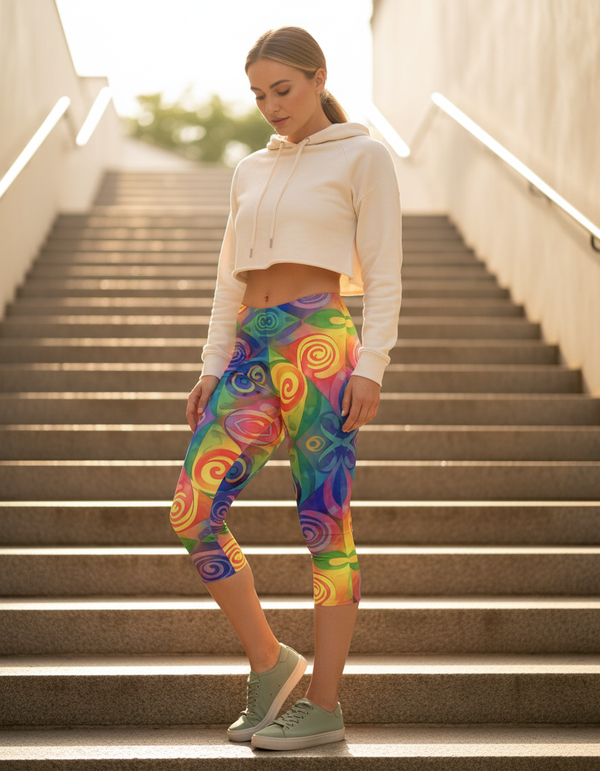Prism Capri Leggings Capri Leggings — Dripper
