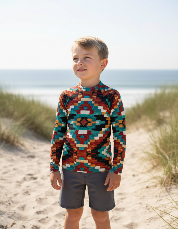 Navajo kids rashguards
