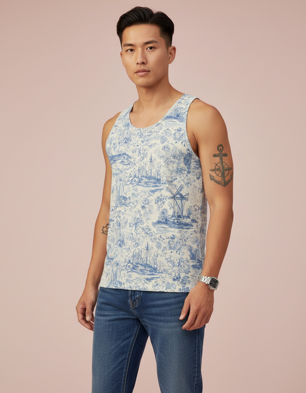 Cerulean Tank Top Men's Tank Top — Dripper