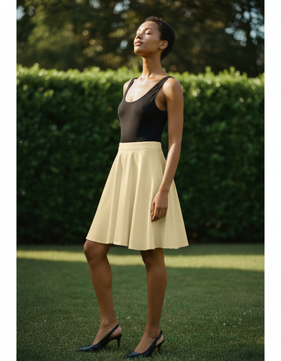 Wheat Skater Skirt skater skirt