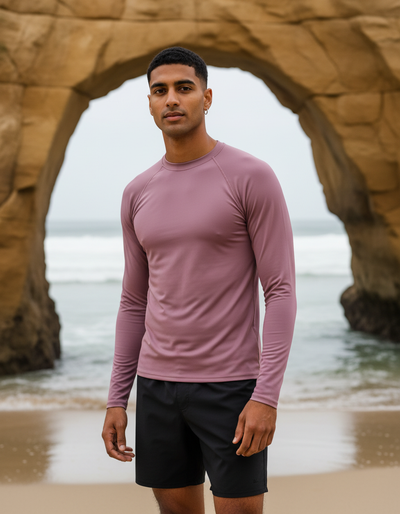 Men's Mauve rash guard