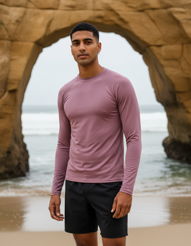 Mauve Rash Guard Men's Rashguard — Dripper