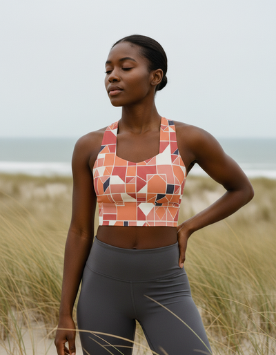 Kaleidoscope Longline Sports Bra longline sports bra