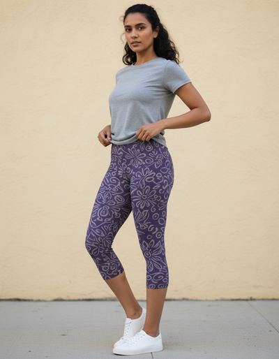 Rhodonite Langit Capri Leggings capri leggings