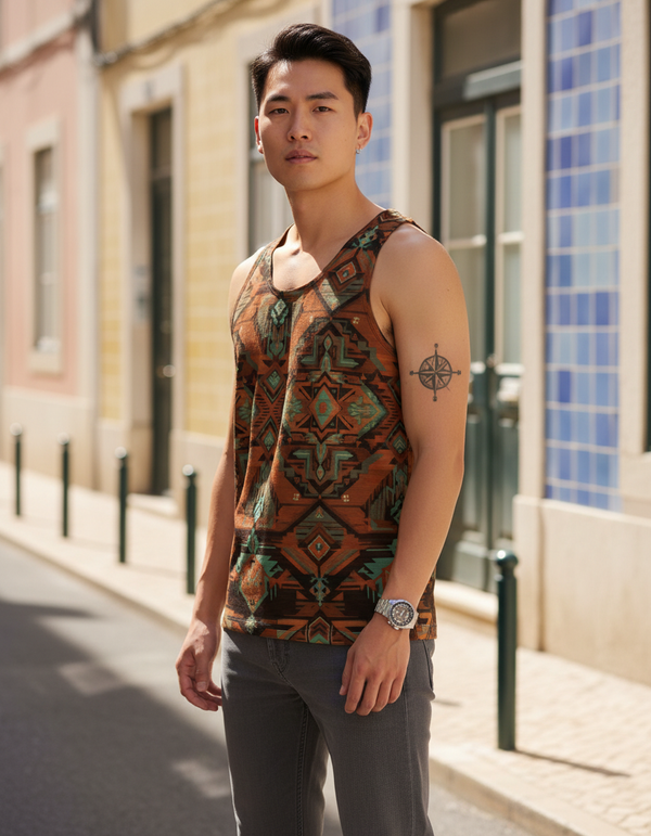 Tribal Tank Top Men's Tank Top — Dripper