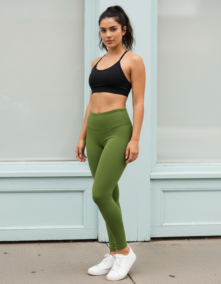 Olive Drab Leggings Women's Leggings — Dripper