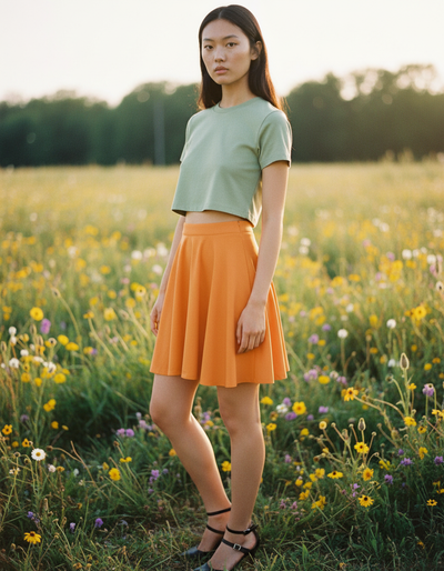 Muskmelon Skater Skirt skater skirt