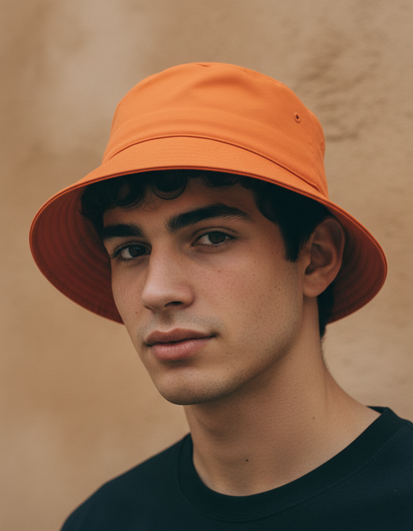 Bucket Hat in Hermès Orange