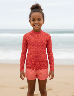 Kids Coral Chord kids rashguards