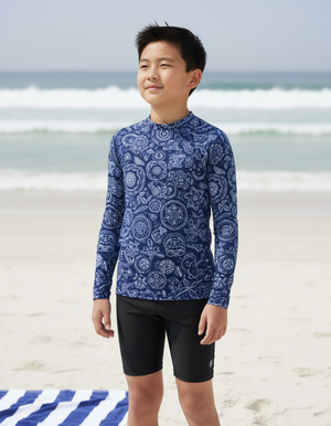 Marina Echo Youth Rash Guard Youth Rash Guard — Dripper