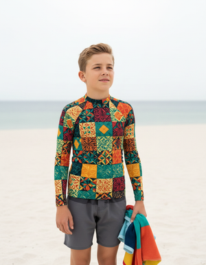 Angora Pulse Youth Rash Guard Youth Rash Guard — Dripper