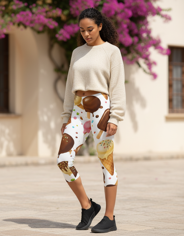 Sundae Capri Leggings Capri Leggings — Dripper