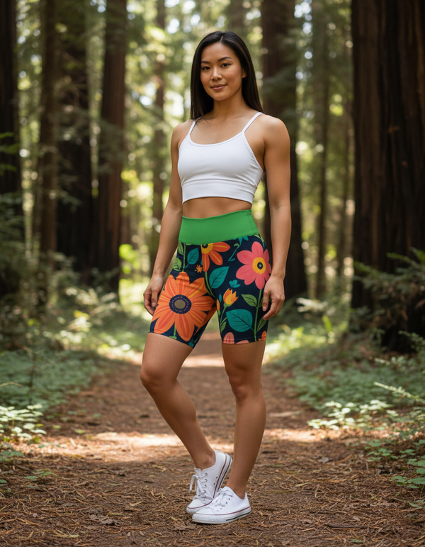 Yoga Shorts in Petal