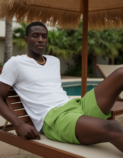 Greenery Men's Swim Trunks swim trunks