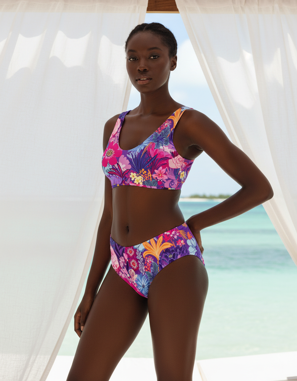 Flourish High-Waisted Bikini bikini — Dripper