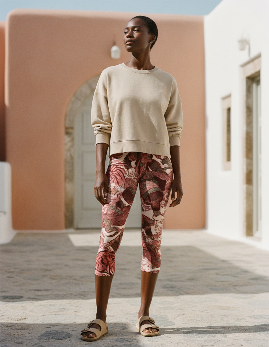 Lava Falls Edo capri leggings