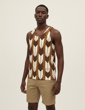 Men's Yagasuri Tank Top