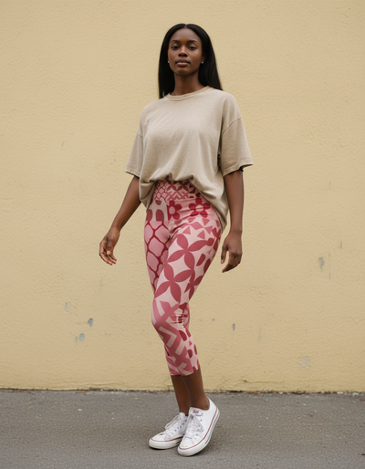 Amaranth Vivid Capri Yoga Leggings capri yoga leggings