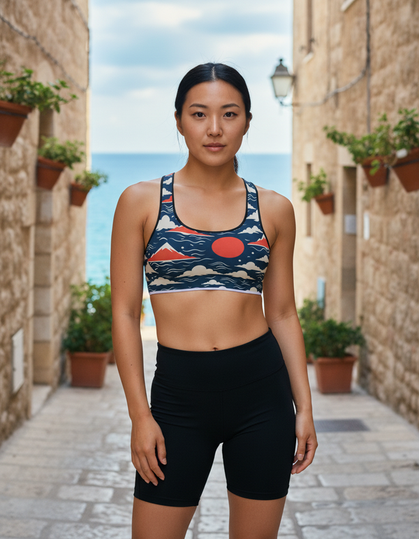 Tranquil Wave Yume Sports Bra