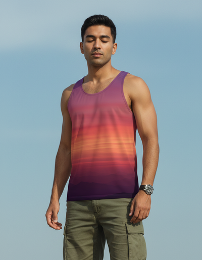 Men's Millennial Pink Solstice Tank Top tank top