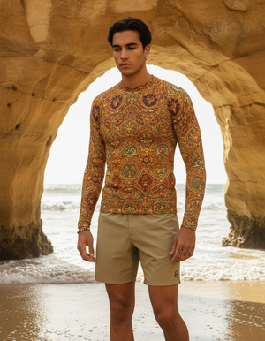 Rangoli Rash Guard Men's Rashguard — Dripper