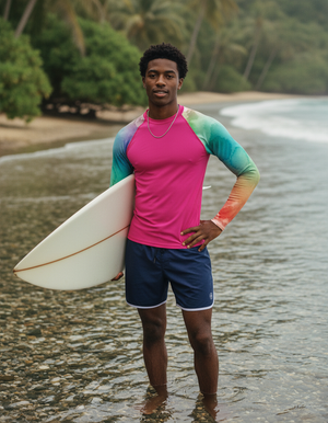 Men's Mosaic men's short-sleeve rashguards