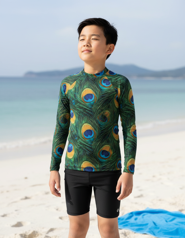 Peacock Collection youth rashguards