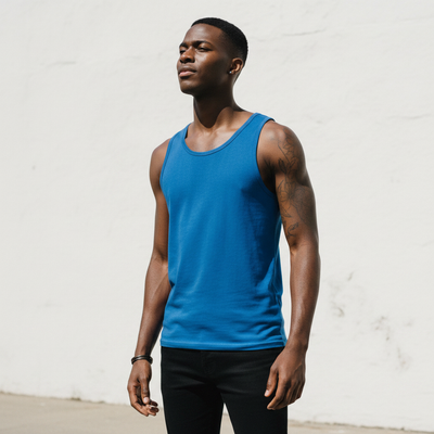 Men's Mediterranean Blue Tank Top tank top