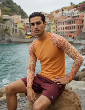 Men's Muskmelon Siam men's short-sleeve rashguards