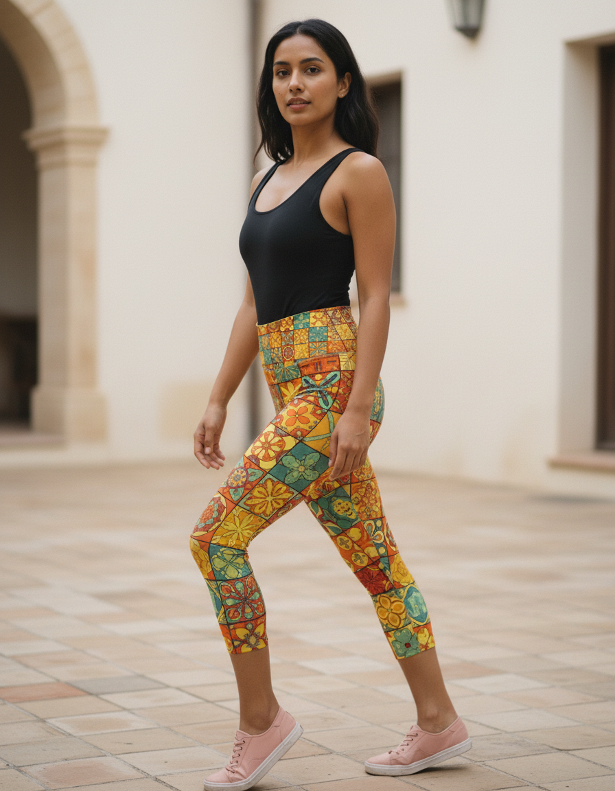 Muskmelon Chroma capri yoga leggings
