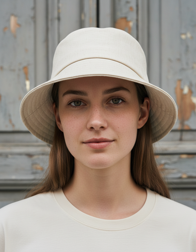Linen Cream Bucket Hat bucket hat